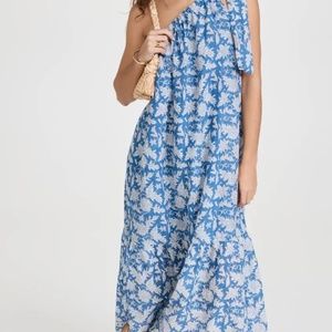 Velvet by Graham & Spencer Joanna Printed One-Shoulder Maxi Dress (XS)